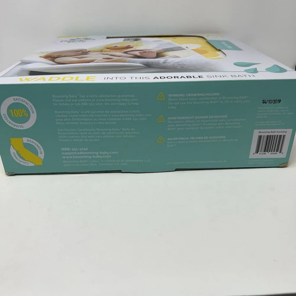 Blooming Bath Blooming Baby Duck Bath Mat For Sink 0-6 Months New In Box